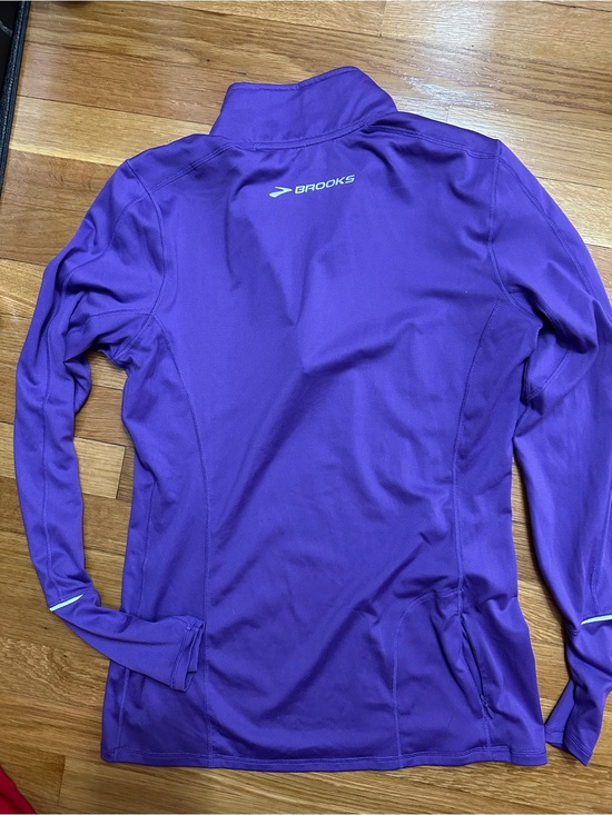 Brooks Tops - Brooks Purple Long-Sleeve Quarter-Zip Running Top size medium